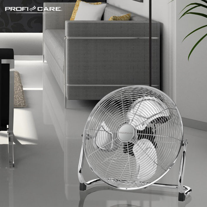 ProfiCare Bodenventilator PC-VL 3066 – 45 cm, 3 Stufen, 100 W, Weiss