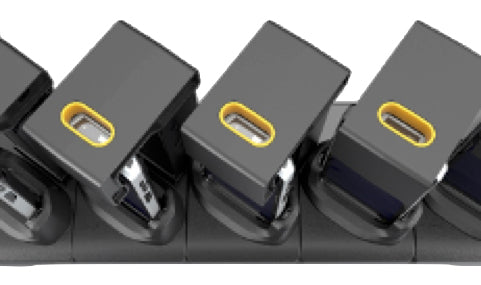 Zebra Ladestation, 5-fach, mit Verriegelung – für TC5X/TC7X