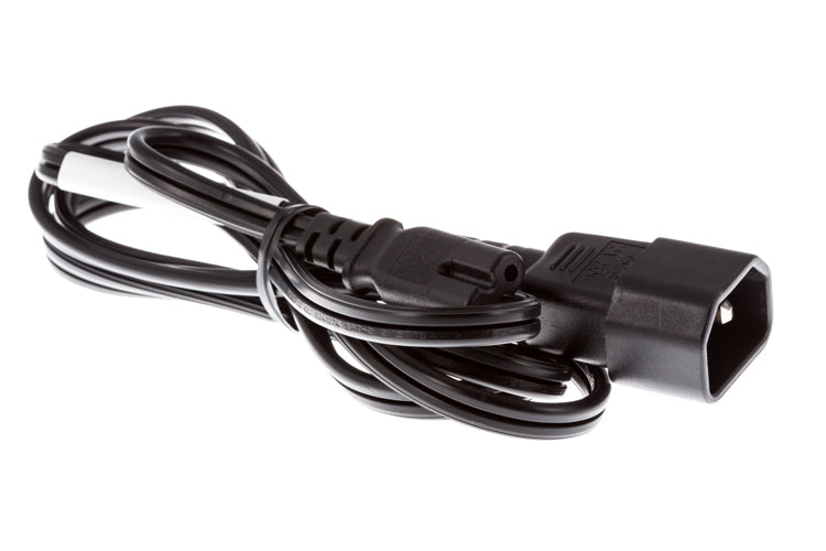 Zebra Netzkabel – IEC C14 zu IEC C7, 0,5 m, Schwarz