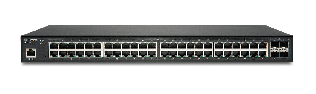 SonicWall S14-48 – Managed Switch – 48×GbE, 4×SFP+, L2, 1U