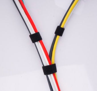 Label-the-cable Klettband-Rolle – 16 mm × 3 m – Schwarz – Velour, haftend