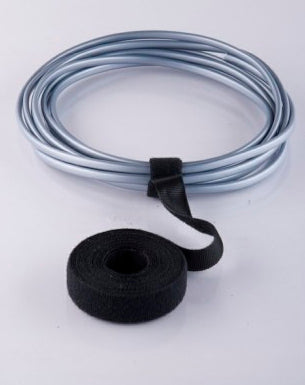 Label-the-cable Klettband-Rolle – 16 mm × 3 m – Schwarz – Velour, haftend