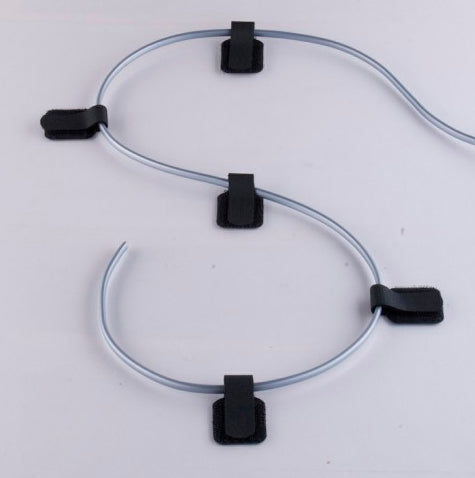 Label-the-cable WALL STRAP – Klettkabelhalter, 30 mm × 0,09 m, Schwarz, 10 Stück