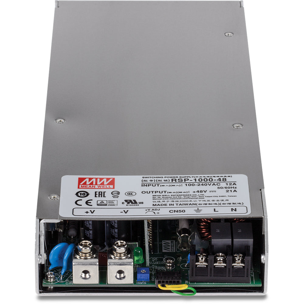 Trendnet TI-RSP100048 Netzteil 1000 W – 48 V DC/21 A, aktive PFC – für PoE-Switches und Wi-Fi-Access-Points