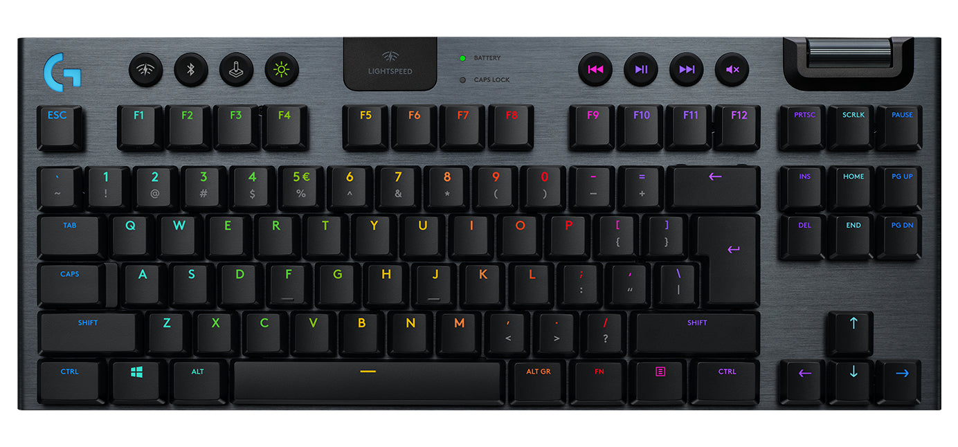 Logitech G G915 TKL – Gaming-Tastatur TKL – mechanisch, RGB – Bluetooth & 2,4 GHz (USB-A) – QWERTY (Nordisch)