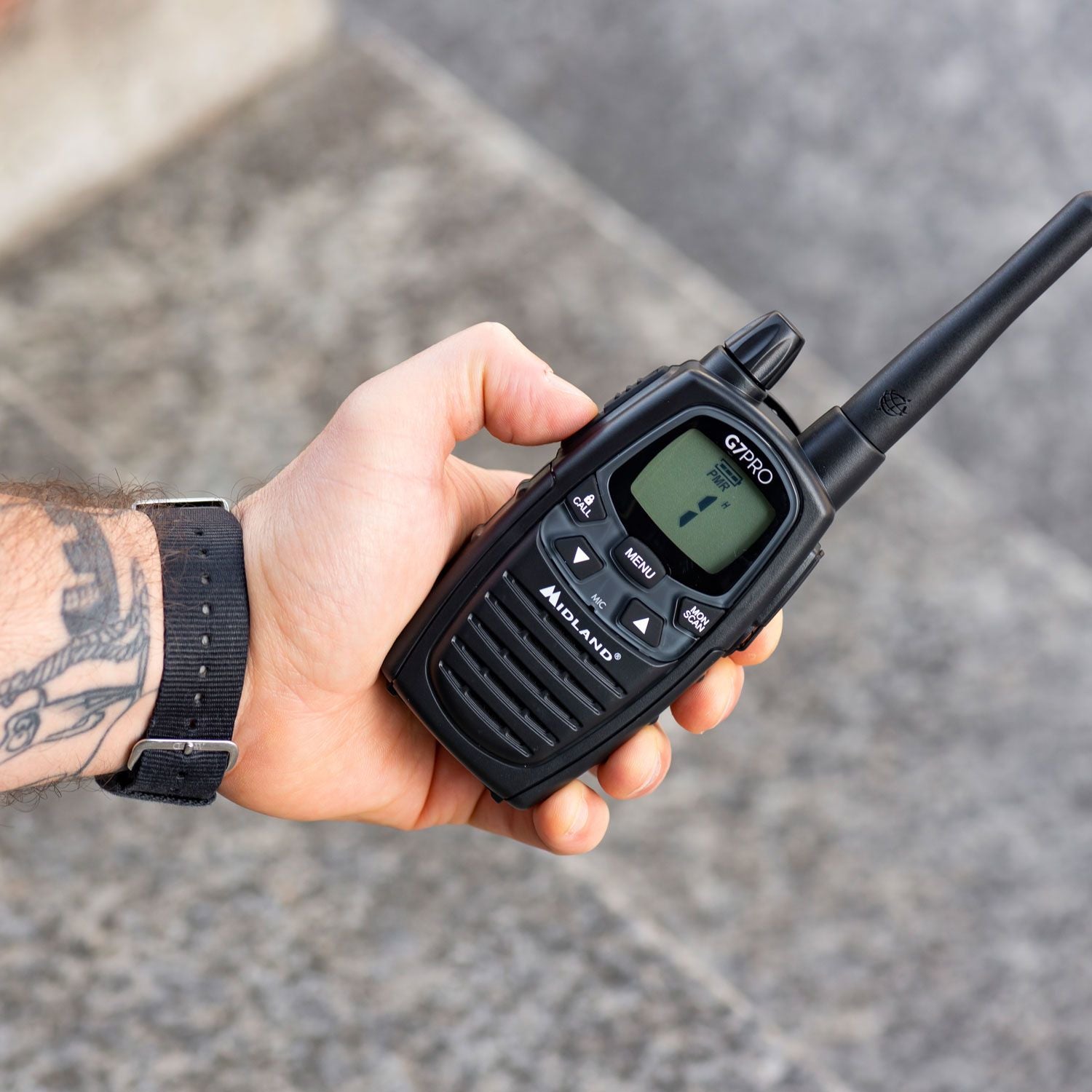 Midland G7 Pro – Funkzubehör, Funkgerät, 446 MHz, Schwarz, 2er-Set