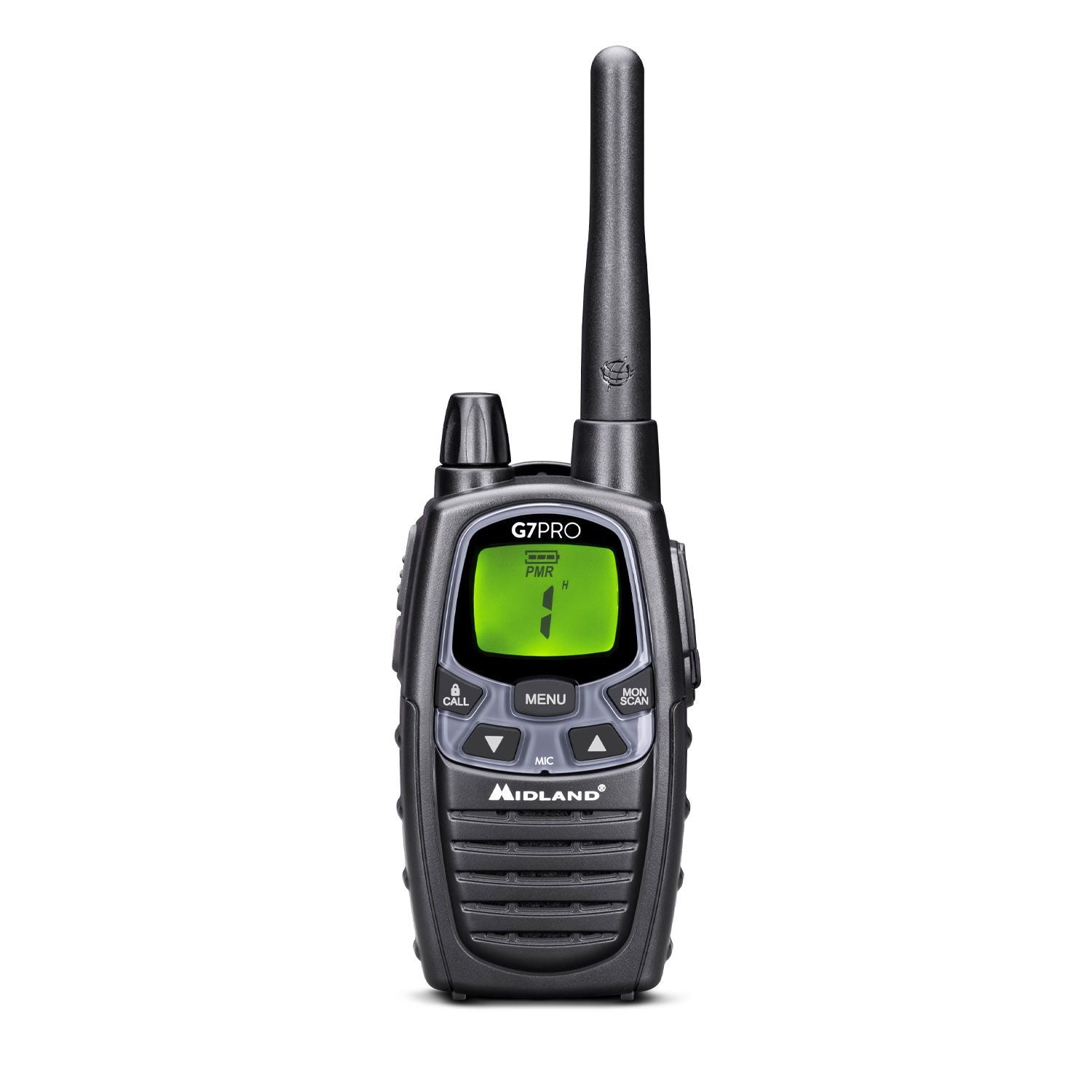 Midland G7 Pro – Funkzubehör, Funkgerät, 446 MHz, Schwarz, 2er-Set