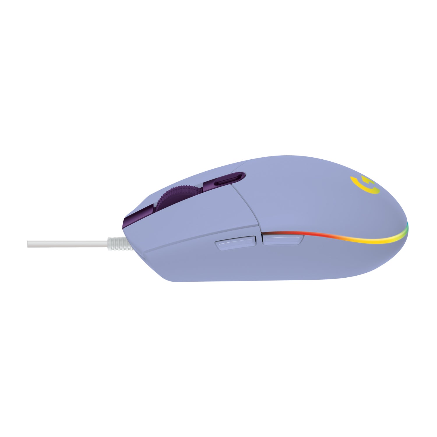 Logitech G G203 LIGHTSYNC – Gaming-Maus – Kabelgebunden (USB-A), 8000 DPI, RGB-Beleuchtung, Lila