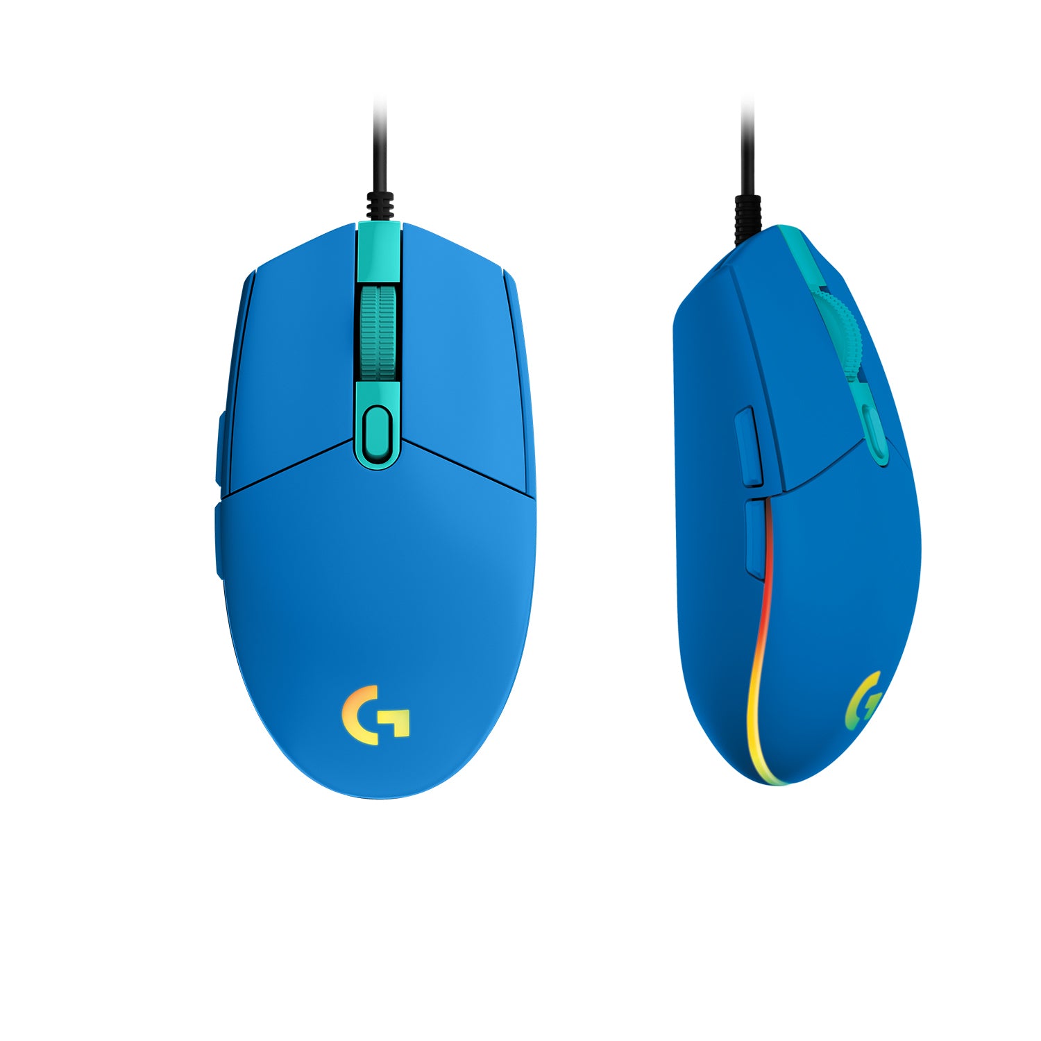 Logitech G G203 LIGHTSYNC – Gaming-Maus – Kabelgebunden (USB-A), 8000 DPI, RGB-Beleuchtung, Blau
