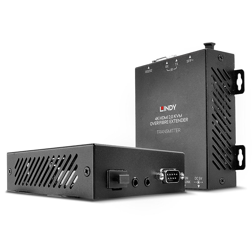 Lindy KVM-Extender HDMI/USB über Glasfaser, bis 300 m, 18 Gbit/s