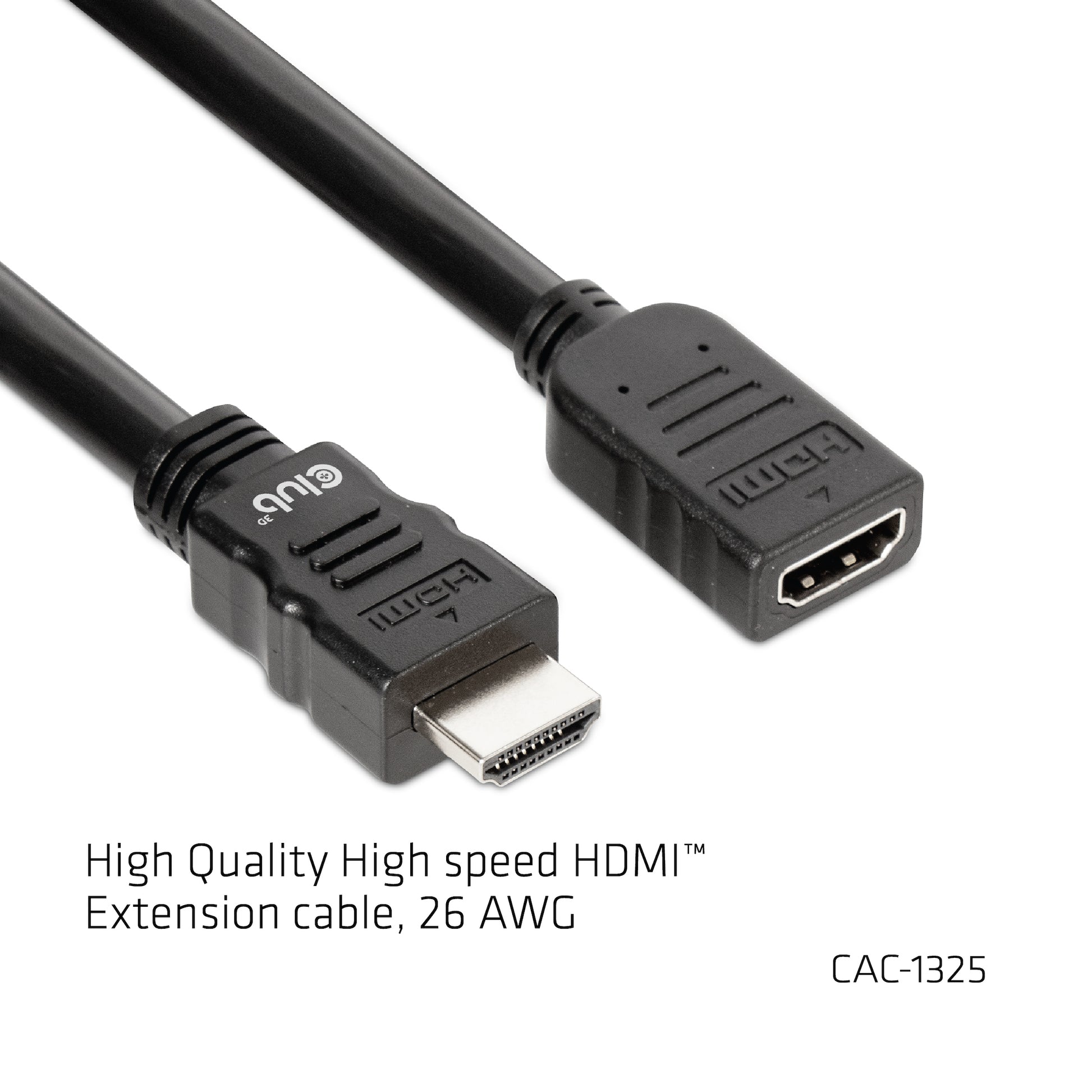 CLUB3D Club 3D HDMI Verlängerungskabel HDMI 2.0 – 4K 60 Hz – 5 m – HDR