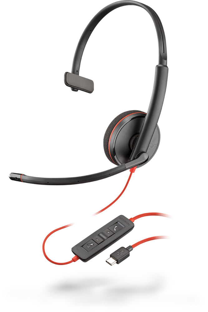 Poly re C3210 – Duo Headset – Kopfband, Lautstärkeregelung – schwarz
