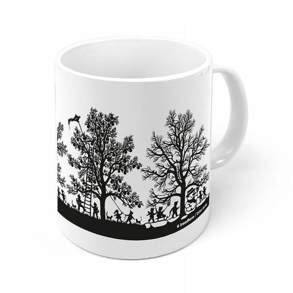 Trendform Tasse Swiss Seasons – 330 ml, Ø 8 cm, Keramik, Weiss, spülmaschinenfest