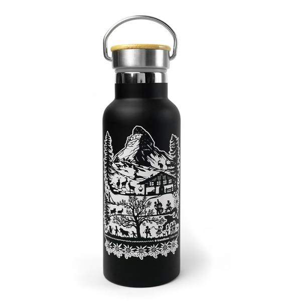 Trendform Kindertrinkflasche 500 ml – Edelstahl, Schraubdeckel, Weiss
