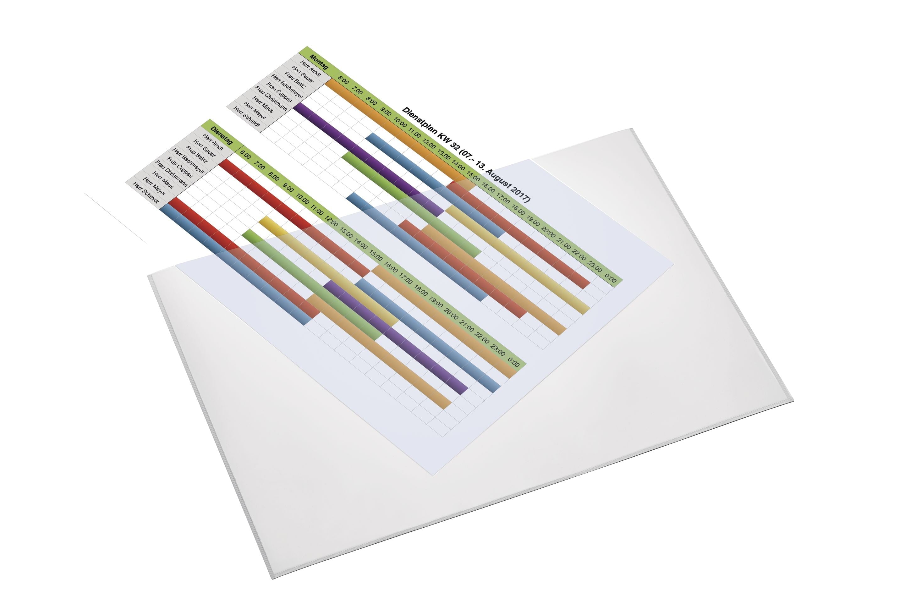 Magnetoplan Magnetische Sichttasche A4 quer, weiss – 1 Stück