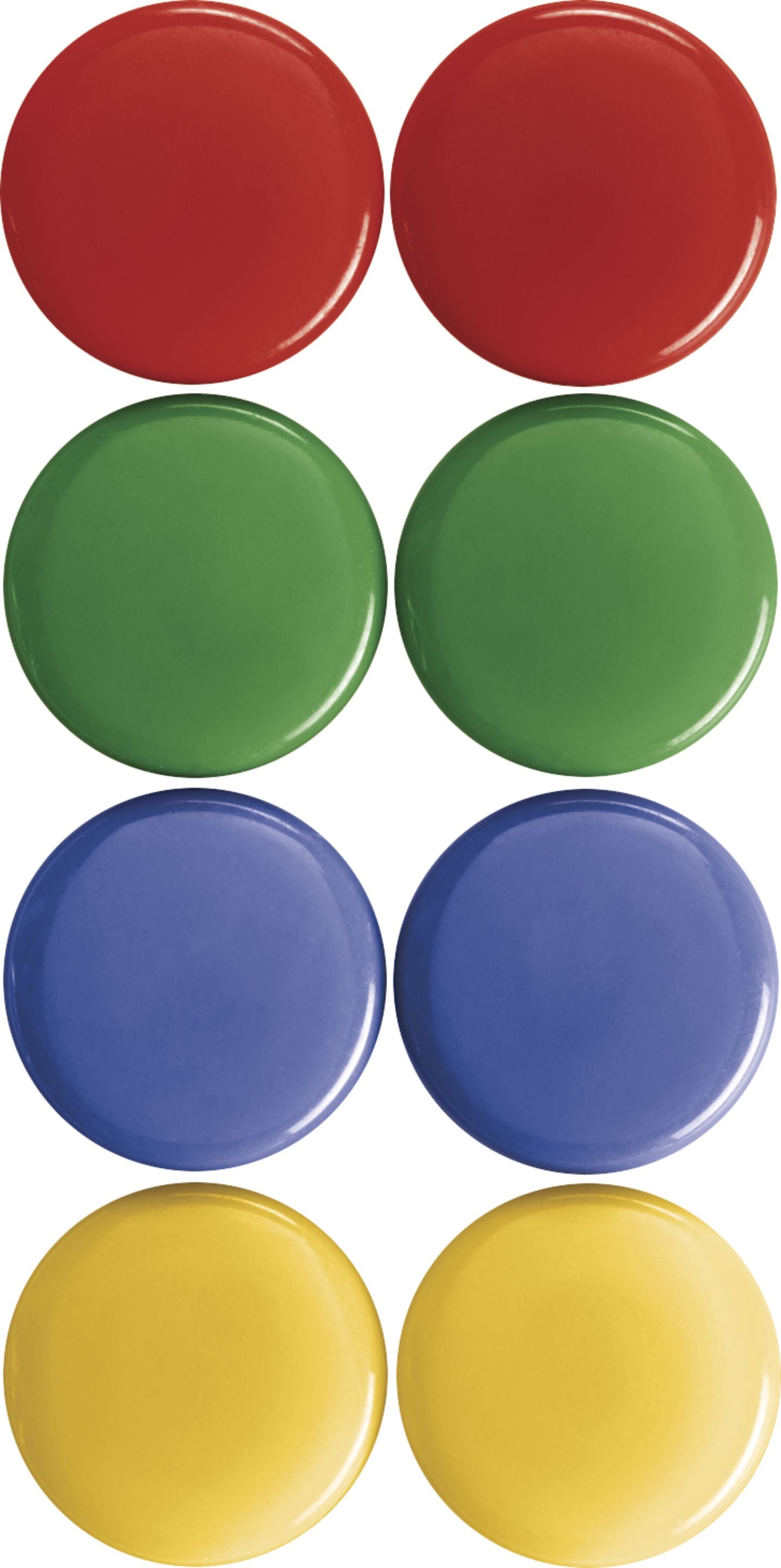 Magnetoplan Tafelmagnete – Ø 30 mm – 8 Stk., mehrfarbig