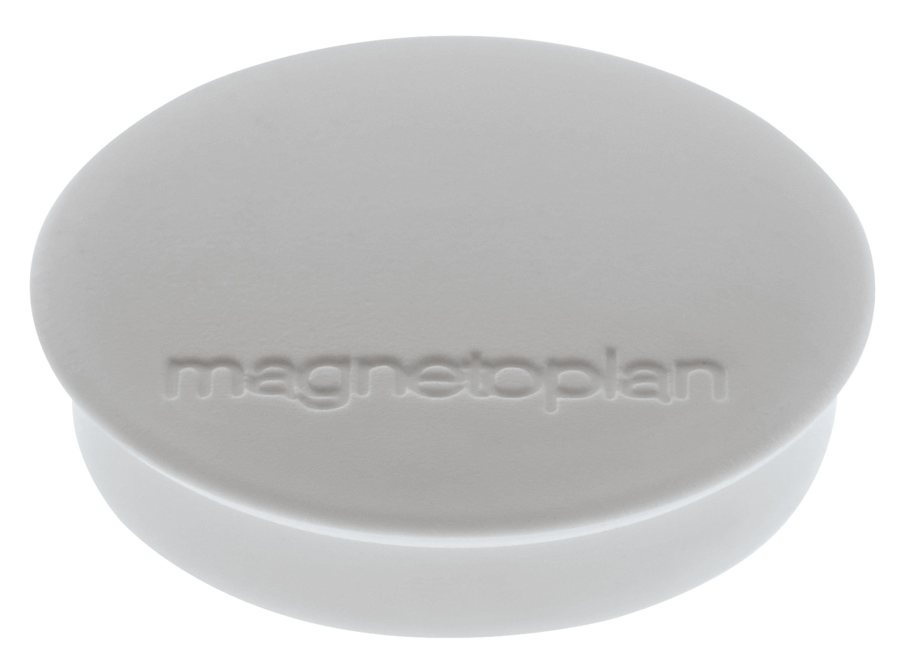 Magnetoplan Tafelmagnete – Ø 30 mm, 10 Stk., weiss