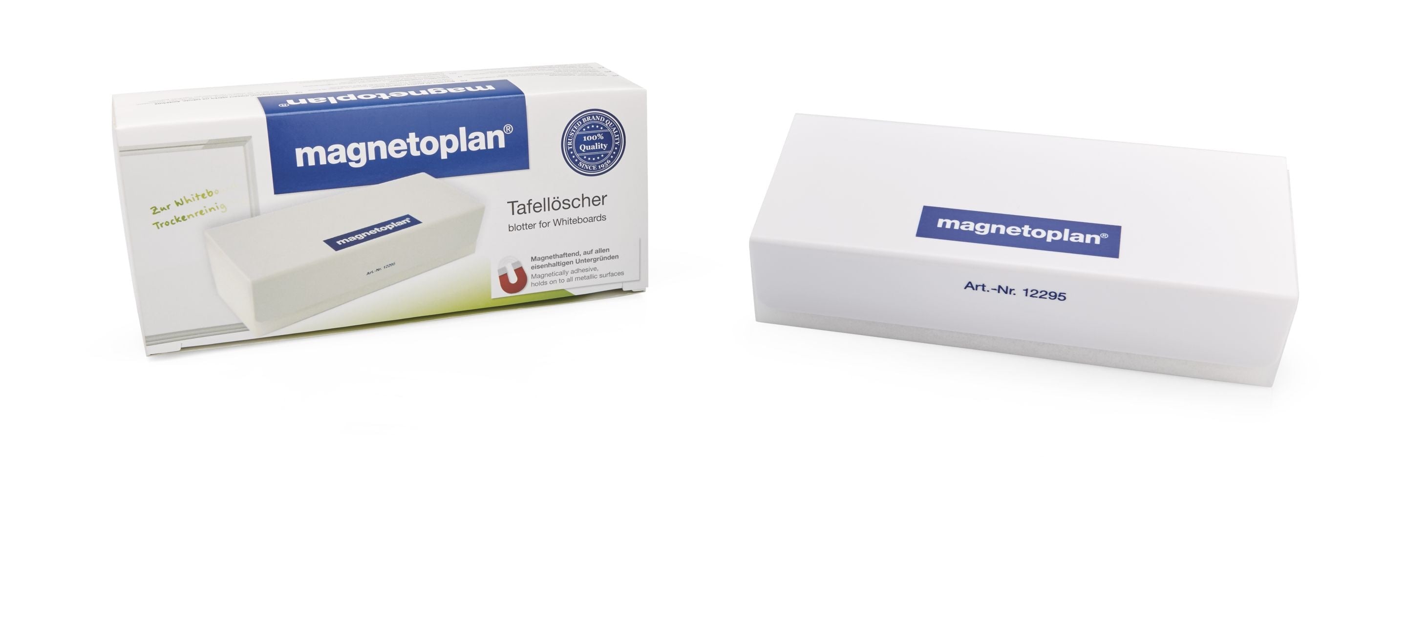 Magnetoplan Magnetischer Tafelwischer – 1 Stk. – weiss
