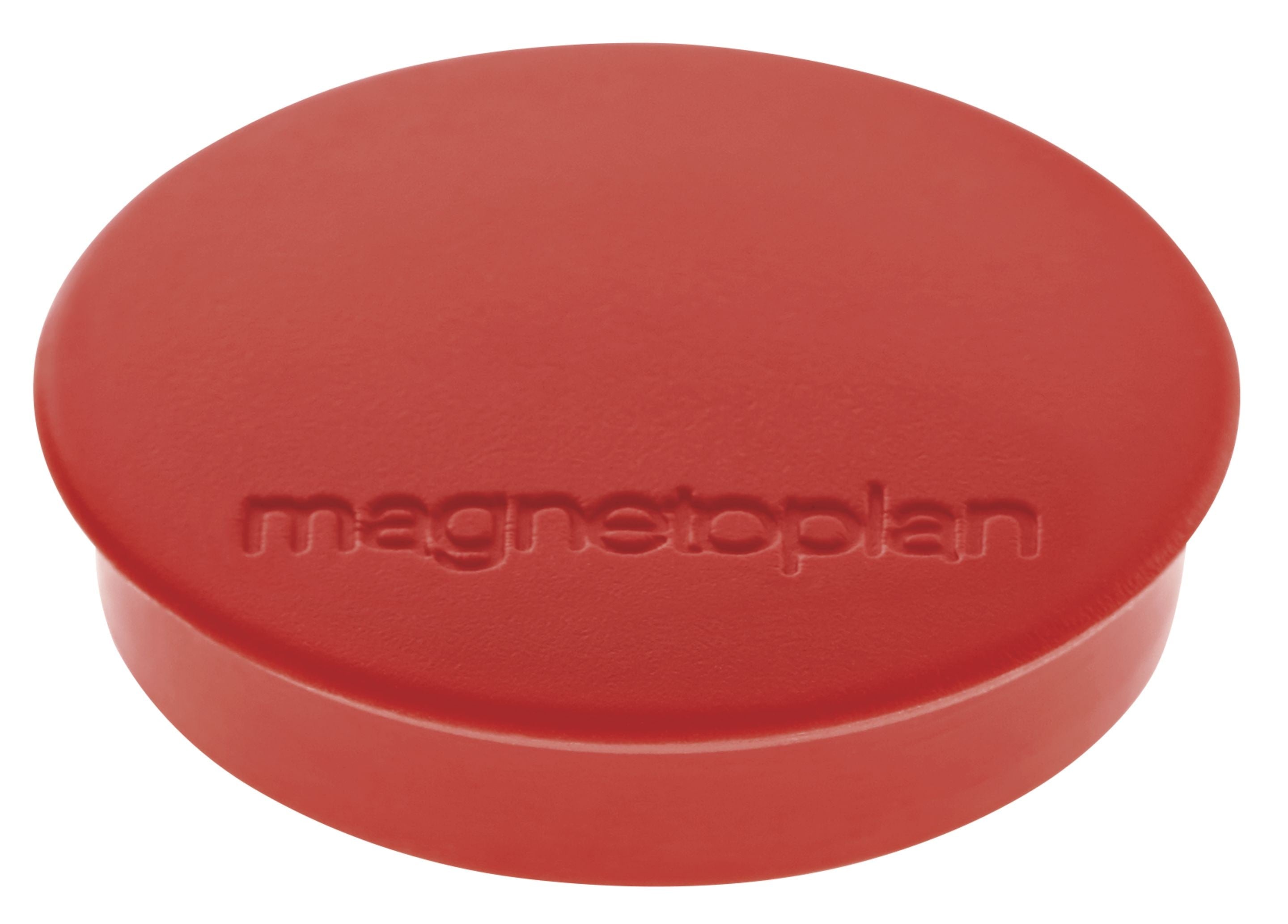Magnetoplan Tafelmagnete – Ø 30 mm, 10 Stk., rot