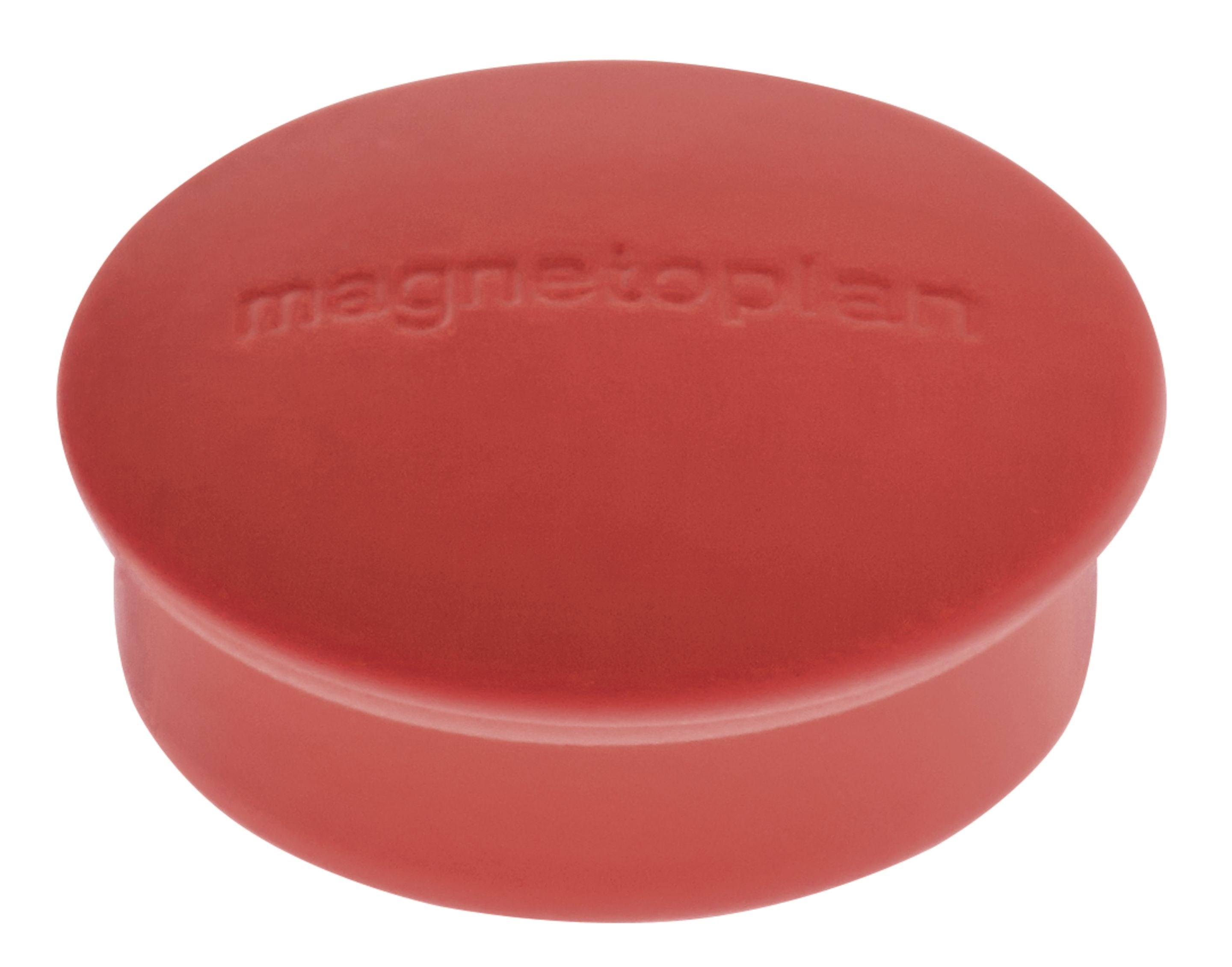 Magnetoplan Tafelmagnete – Ø 19 mm – 10 Stk. – rot