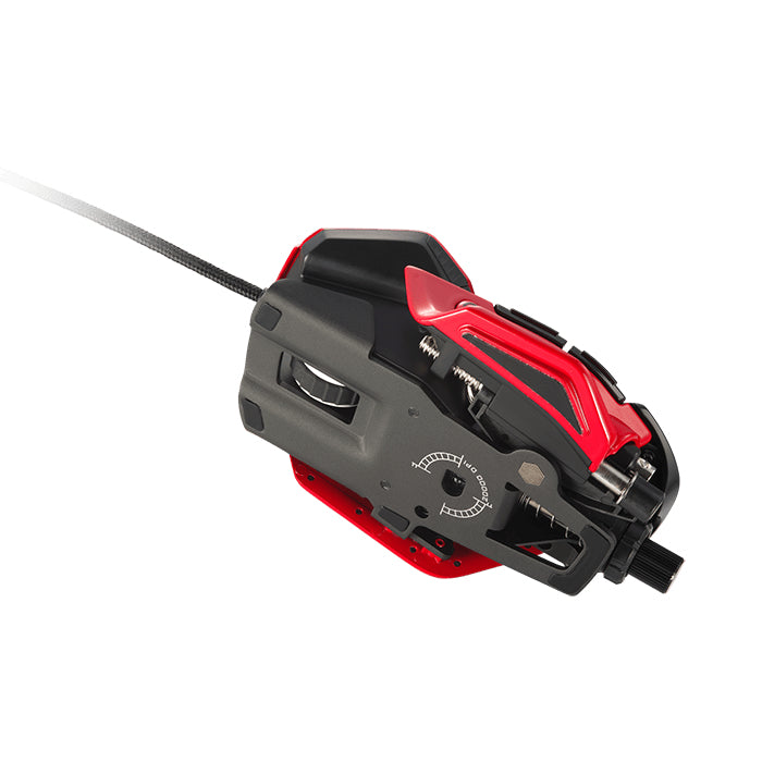 Mad Catz R.A.T. 8+ ADV – Gaming-Maus – Kabelgebunden (USB-A), 20000 DPI, RGB-Beleuchtung, Rechtshänder, Schwarz/Rot