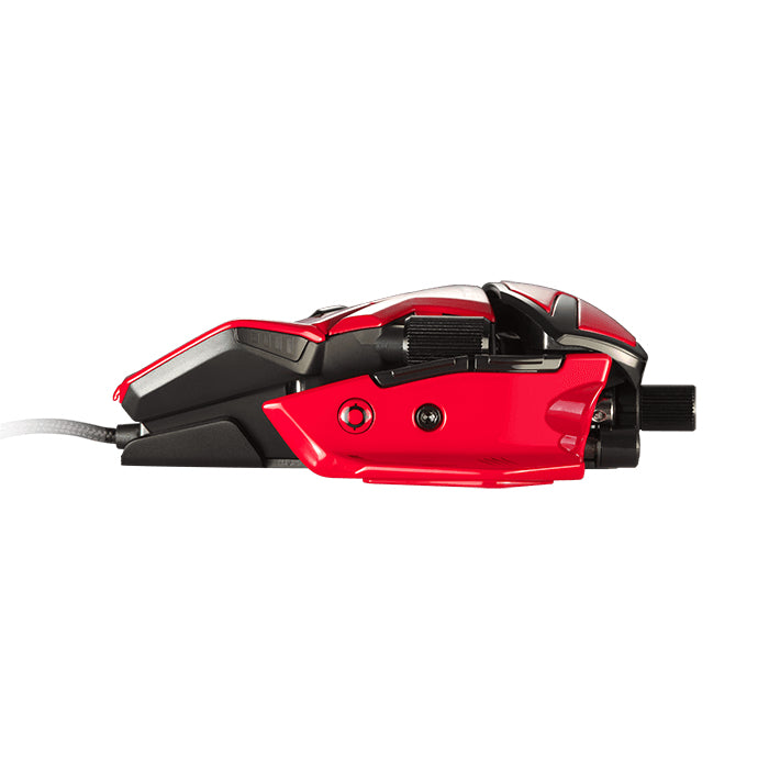 Mad Catz R.A.T. 8+ ADV – Gaming-Maus – Kabelgebunden (USB-A), 20000 DPI, RGB-Beleuchtung, Rechtshänder, Schwarz/Rot