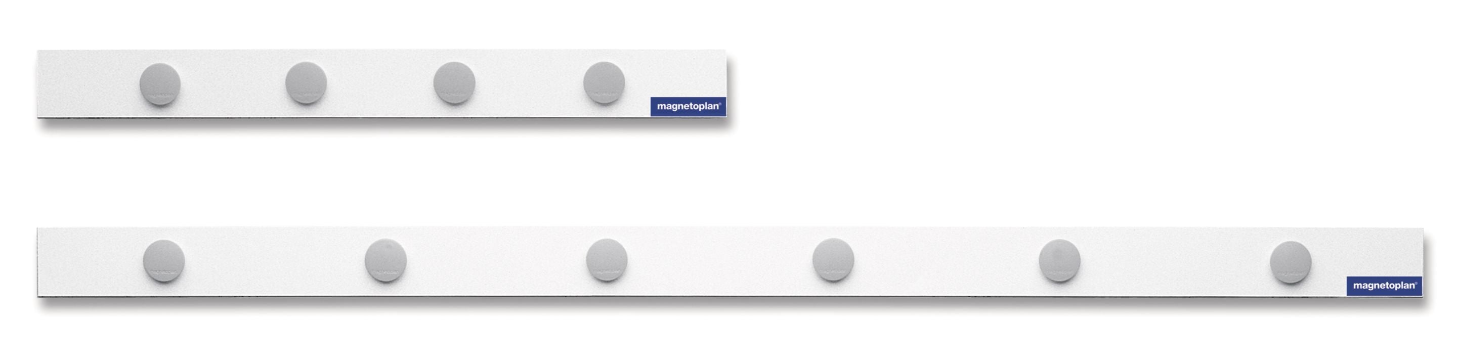 Magnetoplan 16271M Magnetleiste – 50 mm × 1 m, weiss, selbstklebend