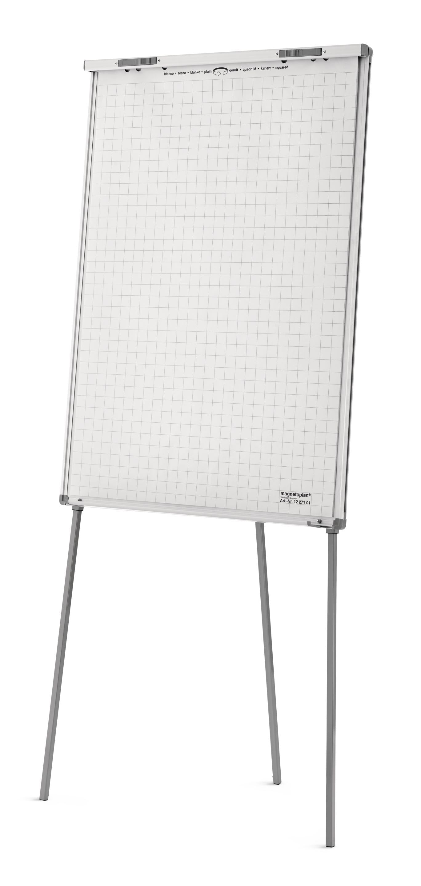 Magnetoplan Flipchart Junior SP – 70 × 100 cm, Metall, astral silber