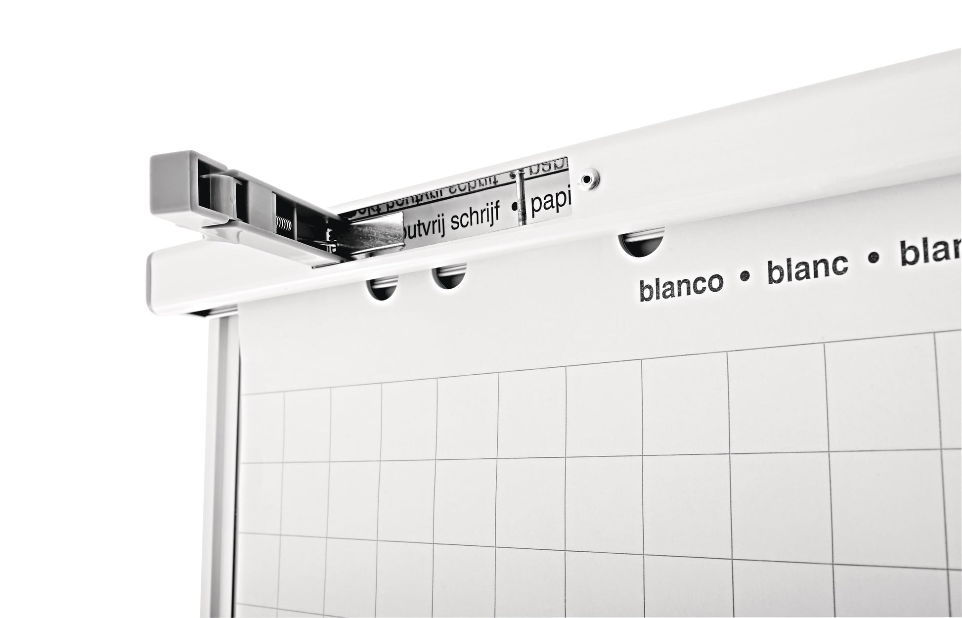 Magnetoplan Flipchart Junior SP – 66 × 95 cm, silber, Bi-Metall
