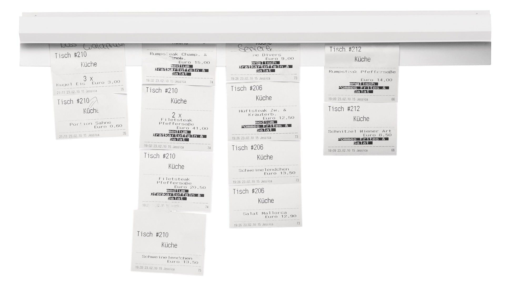 Magnetoplan Klemmschiene – 1'000 mm – silber – Aluminium – 1 Stk.