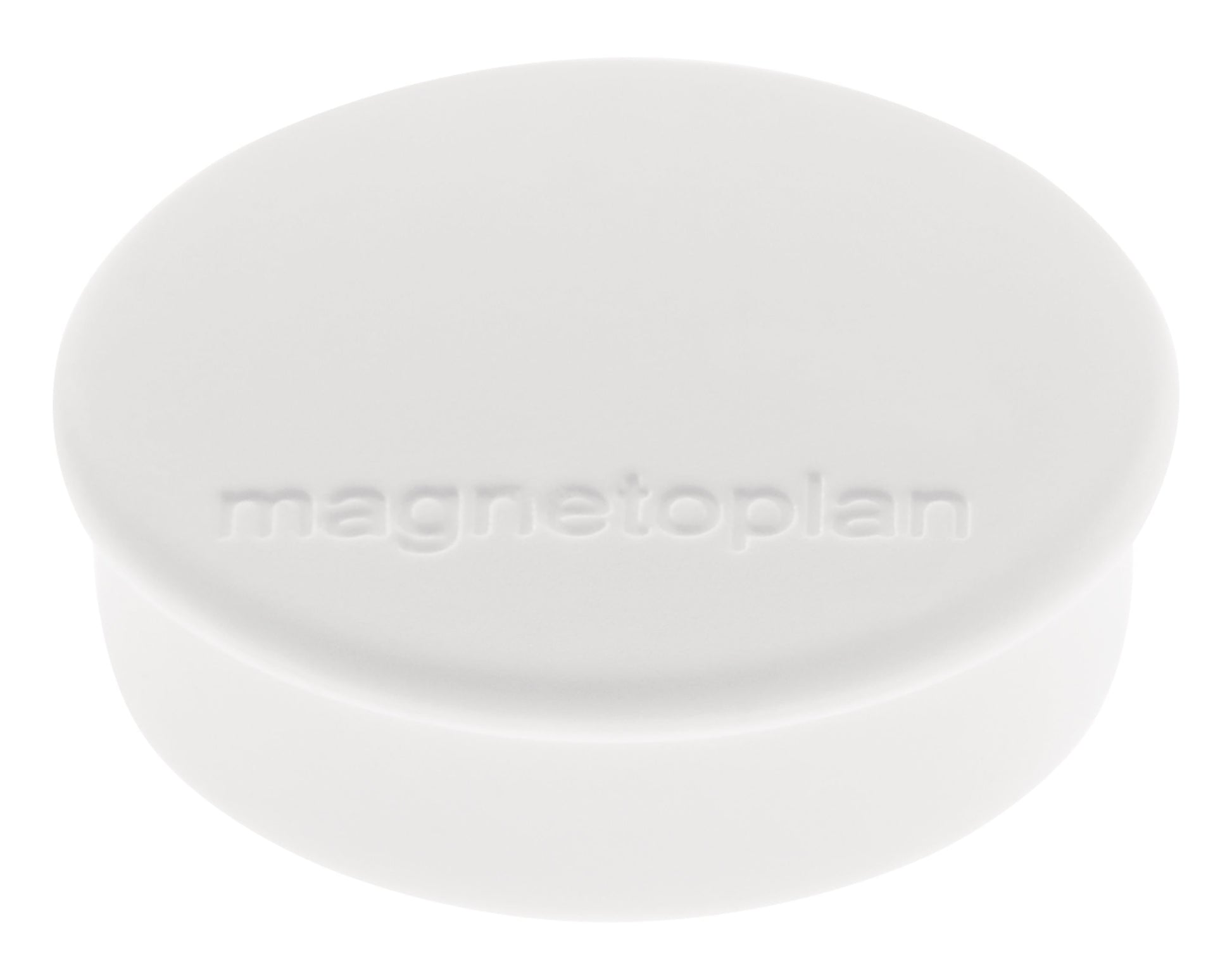 Magnetoplan Tafelmagnete – Ø 24 mm, 10 Stk., weiss
