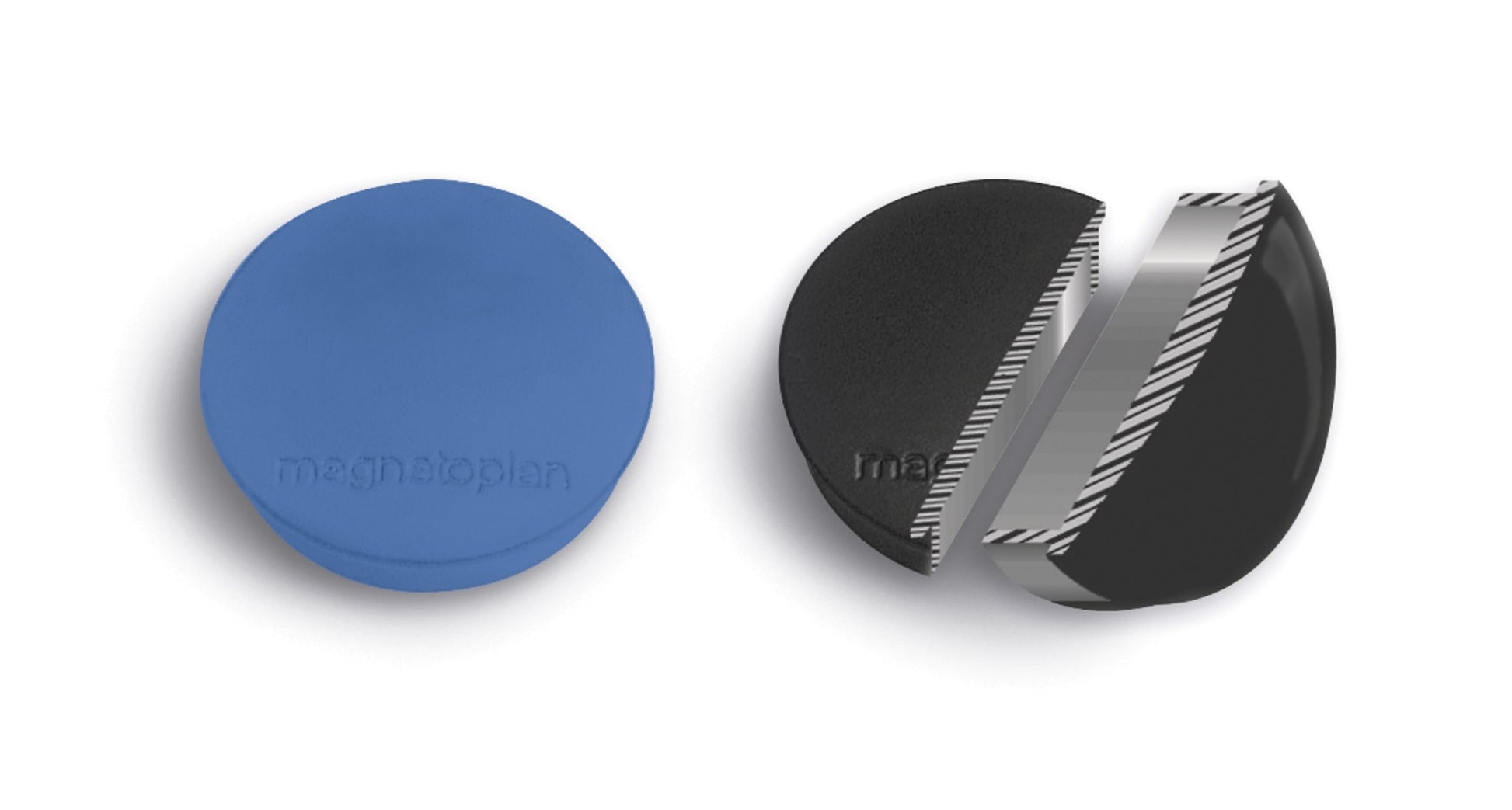 Magnetoplan Tafelmagnet – Tragkraft 0,7 kg – magnetisch – schwarz – Ø 30 mm – 10 Stk.