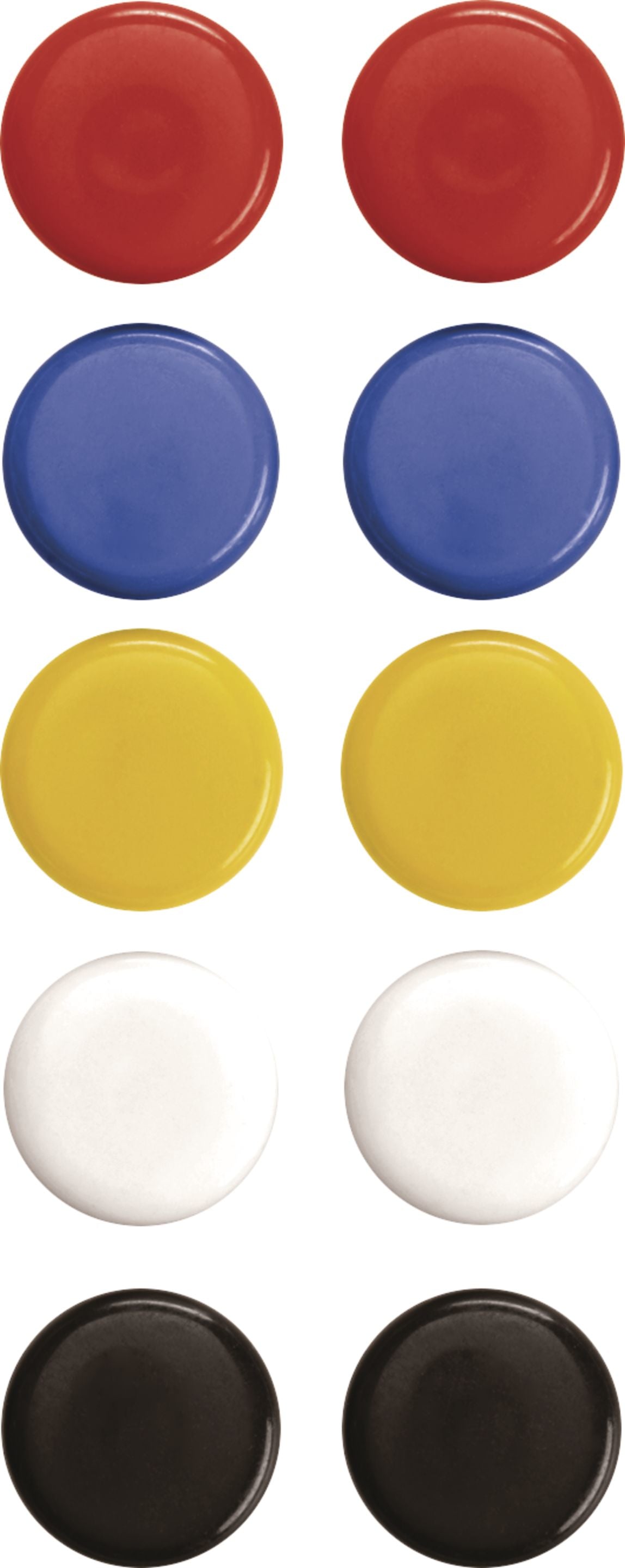 Magnetoplan Tafelmagnete – Ø 20 mm, 10 Stk., mehrfarbig