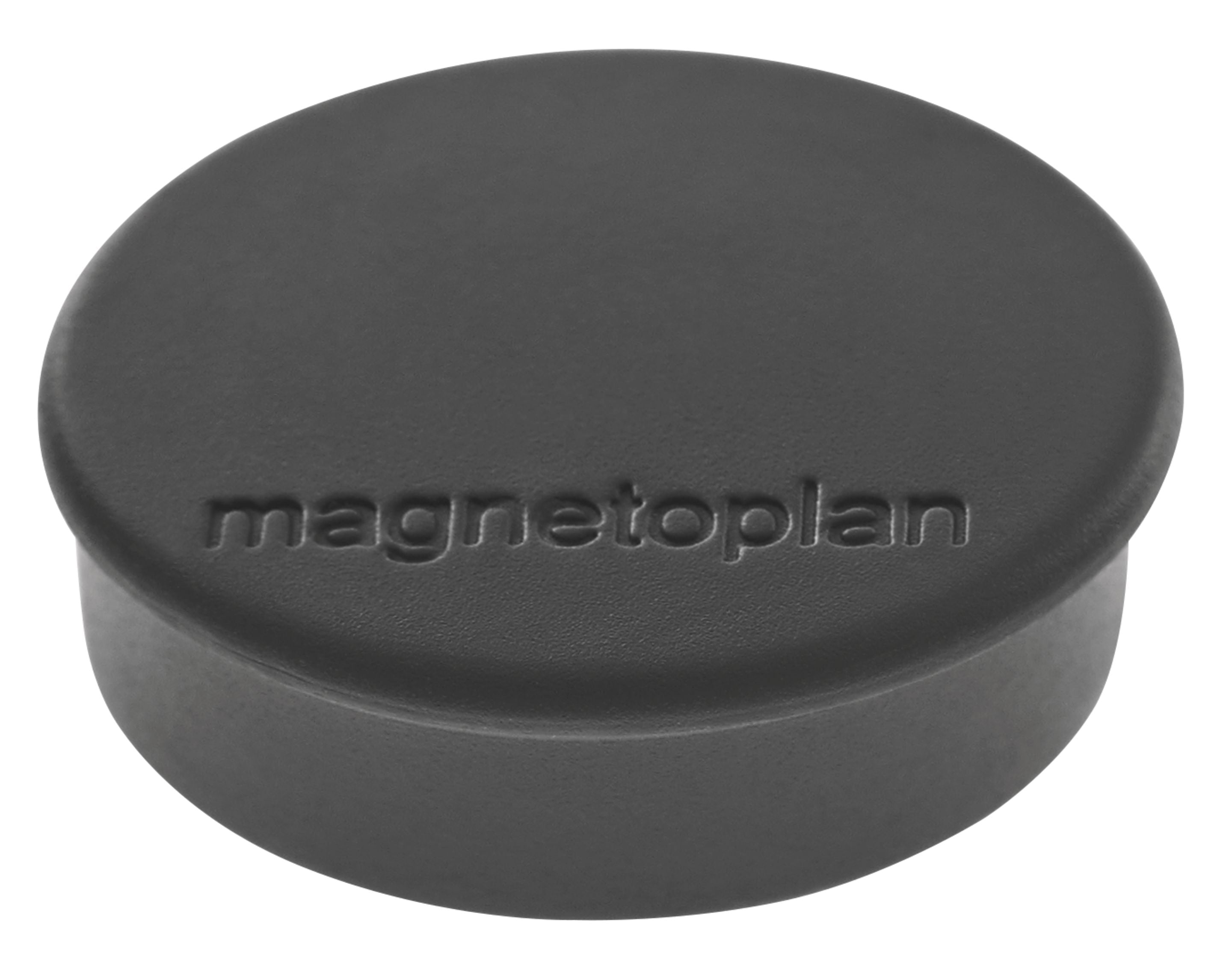 Magnetoplan Tafelmagnete – Ø 24 mm, 10 Stk., schwarz