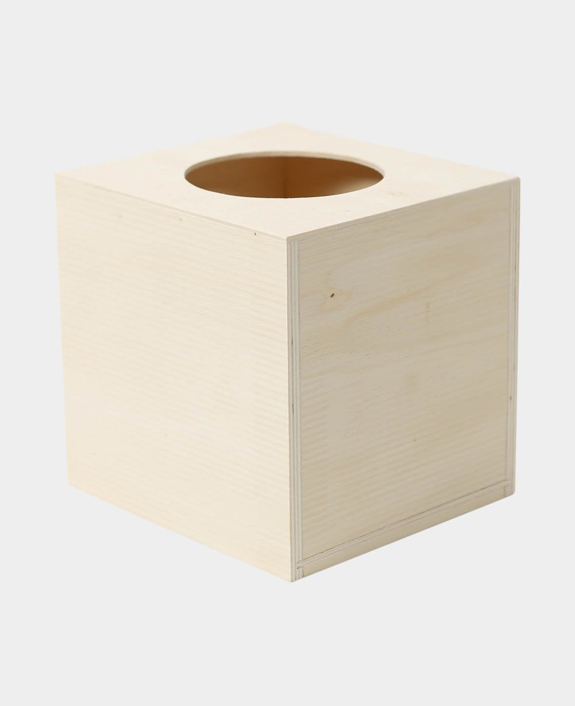 I am Creative Kosmetiktuchbox – Sperrholz/MDF, 14,5×15×15 cm, Braun