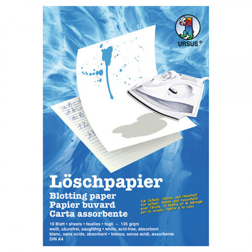 URSUS Löschpapier A4 – 135 g/m², 10 Blatt, weiss