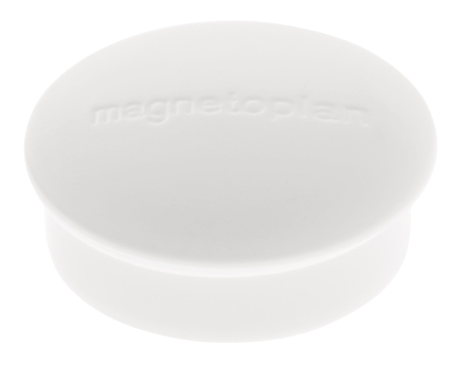 Magnetoplan Tafelmagnete – Ø 19 mm, 10 Stk., weiss
