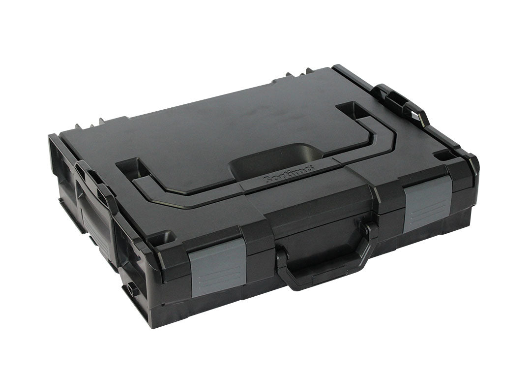 L-BOXX 102 Systemkoffer 8,8 l – leer, mit Klickverschluss, mit Griff, schwarz, ABS, B 445 × H 118 × T 358 mm