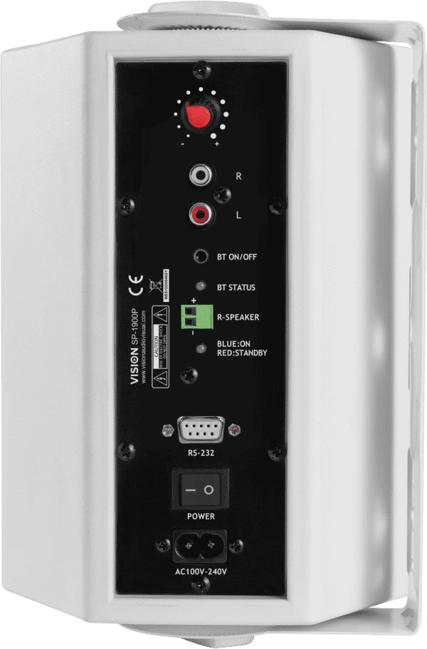 Vision SP-1900P – Aktivlautsprecher (Paar) – 2-Wege, 60 W, Bluetooth, Weiss