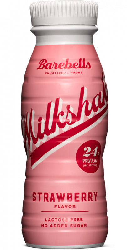 Barebells Milchdrink – laktosefrei – Erdbeere – kein Zuckerzusatz – 0,33 l