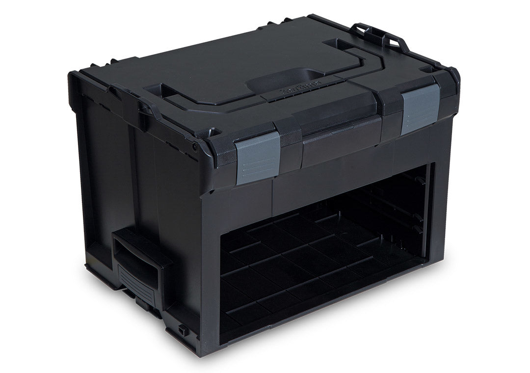 L-BOXX LS-BOXX 306 Systemkoffer 13,5 l – leer, mit Klickverschluss, schwarz, B 445 × H 322 × T 358 mm