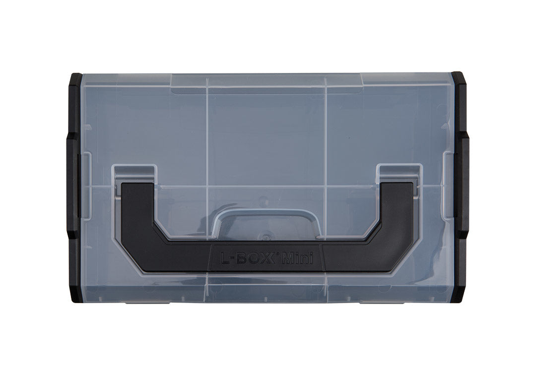 L-BOXX Aufbewahrungsbox Mini, schwarz, transparent