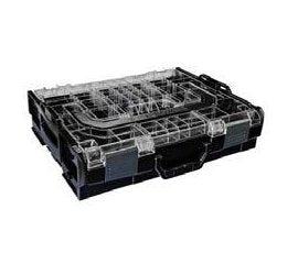 L-BOXX 102 Systemkoffer 8,8 l – leer, Klickverschluss, mit transparentem Deckel, B 445 × H 118 × T 358 mm