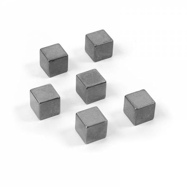 Trendform Magnetwürfel Superstrong – 8 × 8 × 8 mm – 6 Stück, grau, Neodym