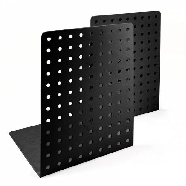 Trendform Buchstütze – 120 × 140 × 185 mm, Metall, schwarz, 2 Stück