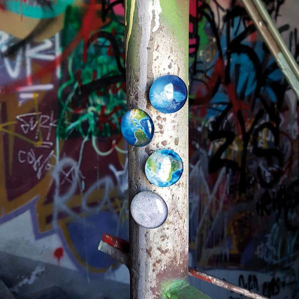 Trendform Magnet-Set – 4-teilig – Ø 3,5 × 1,3 cm – Glas, mehrfarbig