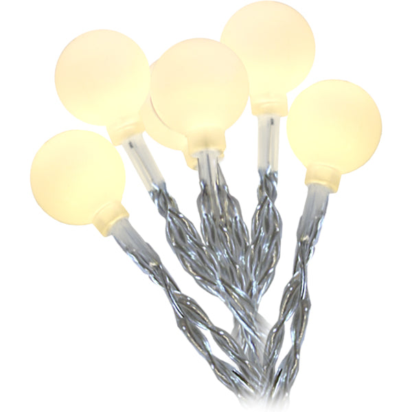 Star Trading Lichterkette – 4,75 m – 1,28 W – Warmweiss – IP44 – Akku & Solar – mit Dämmerungssensor – Weiss
