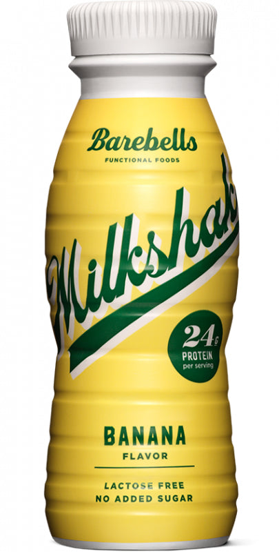 Barebells Milchdrink – laktosefrei, Banane, kein Zuckerzusatz – 0,33 l