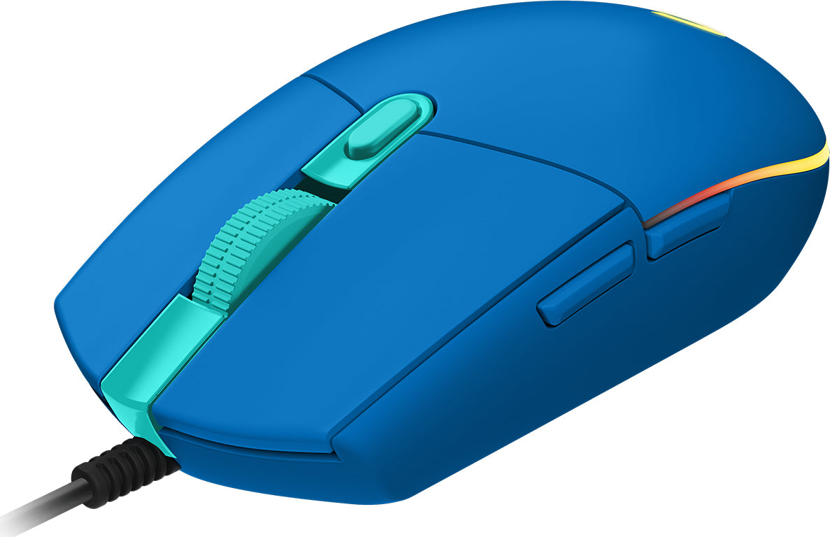 Logitech G G102 LIGHTSYNC – Gaming-Maus – Kabelgebunden (USB‑A), 8000 DPI, RGB-Beleuchtung, Blau