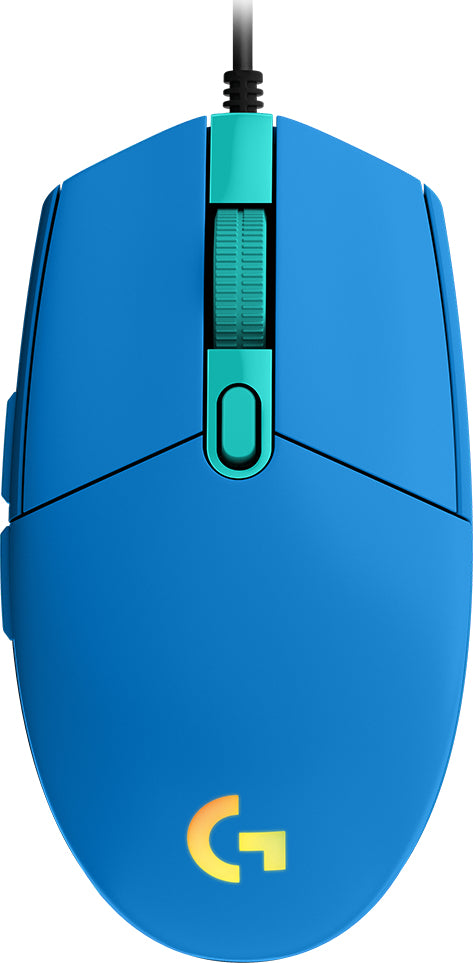 Logitech G G102 LIGHTSYNC – Gaming-Maus – Kabelgebunden (USB‑A), 8000 DPI, RGB-Beleuchtung, Blau